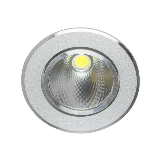 LED петно, 5W, метал, сребро
