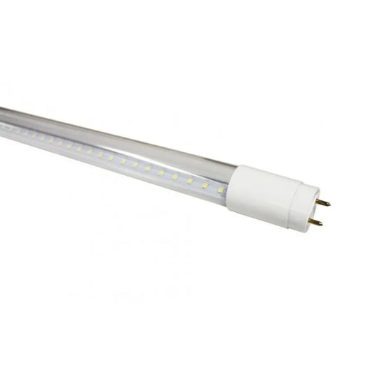 Прозрачна LED тръба, T8 модел, 18W = 36W, 6400K, студена светлина