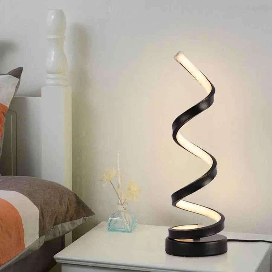LED LED лампа 38W, силикон и метал, черно