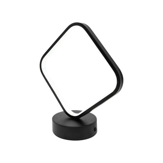 LED LED лампа, 26W, 3000k/4000k/6000K, метал и акрил, черно