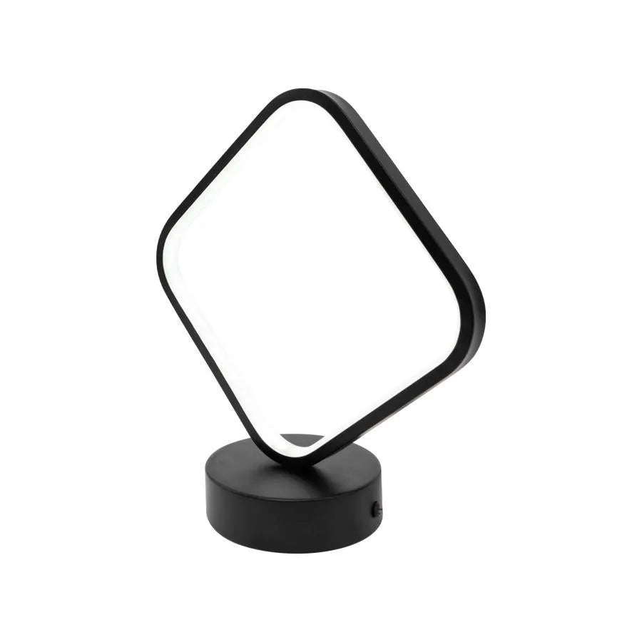 LED LED лампа, 26W, 3000k/4000k/6000K, метал и акрил, черно