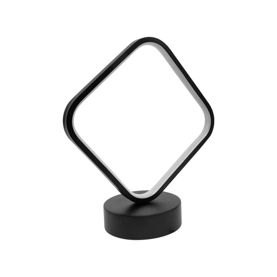 LED LED лампа, 26W, 3000k/4000k/6000K, метал и акрил, черно