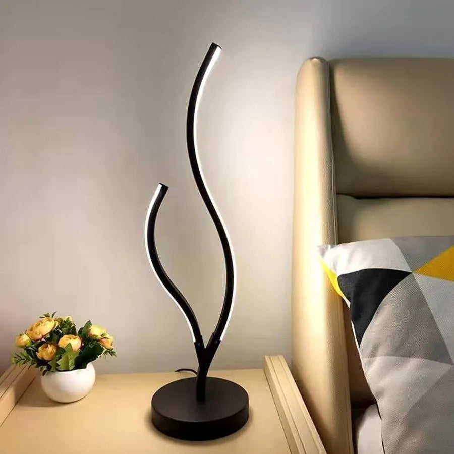 MinoS LED лампа, 48W, студена/гореща/неутрална светлина, метална и акрилна, черна
