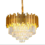 Chandelier Grazia Diego, диаметър 49 cm, 5x e14 злато, регулируема височина