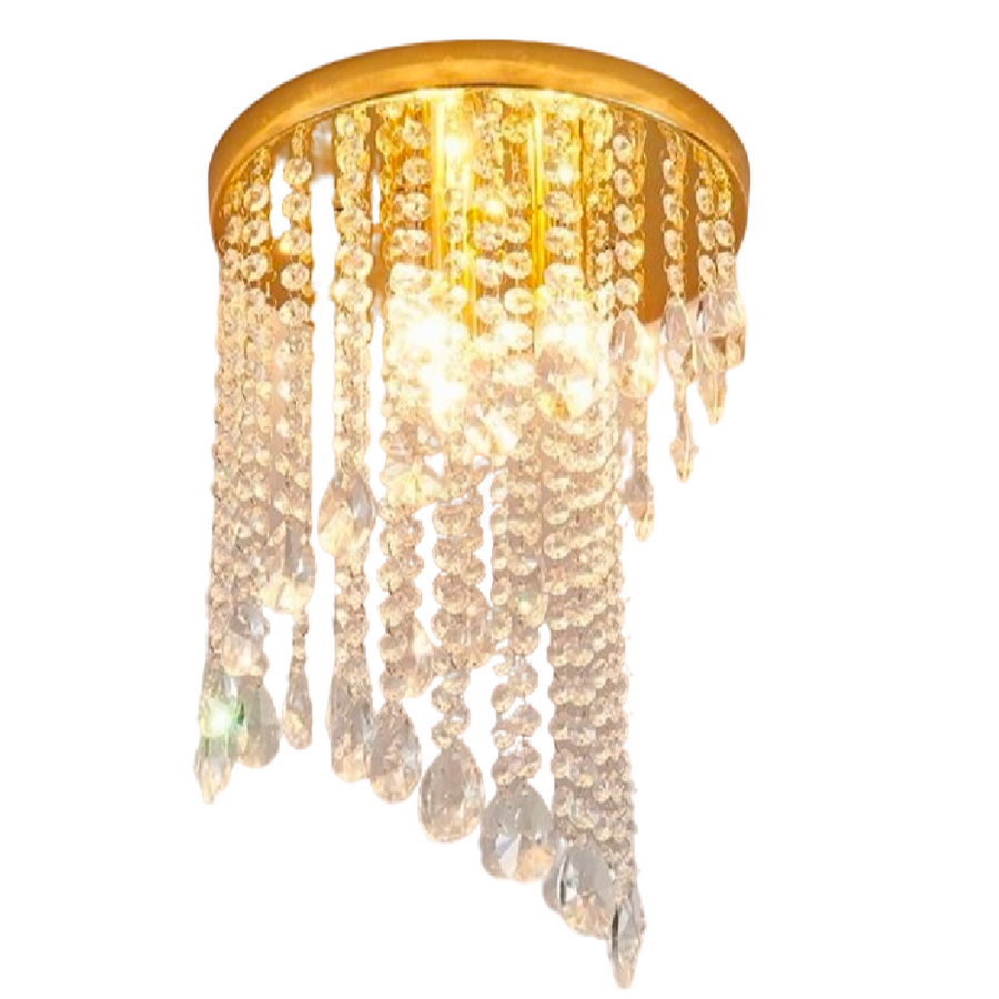 Crystal Ottavio Chandelier, диаметър 25 см, 2*E14, метал, злато