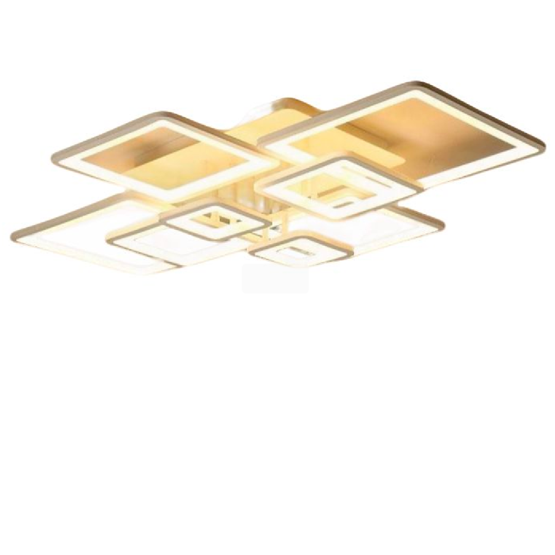LED похот на дистанционно управление, ела, 8 квадрата, 203W, студена/гореща/неутрална светлина, нестабилна, бяла