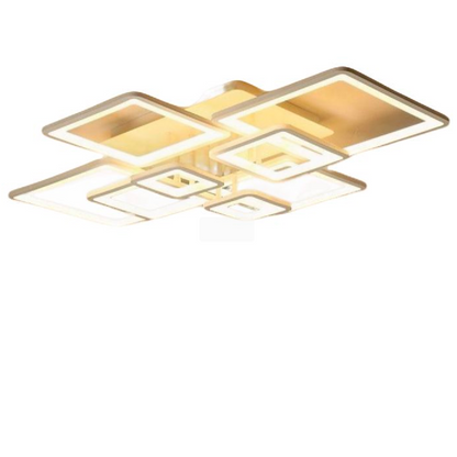 LED похот на дистанционно управление, ела, 8 квадрата, 203W, студена/гореща/неутрална светлина, нестабилна, бяла
